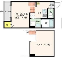 平安通駅 徒歩6分 1階の物件間取画像